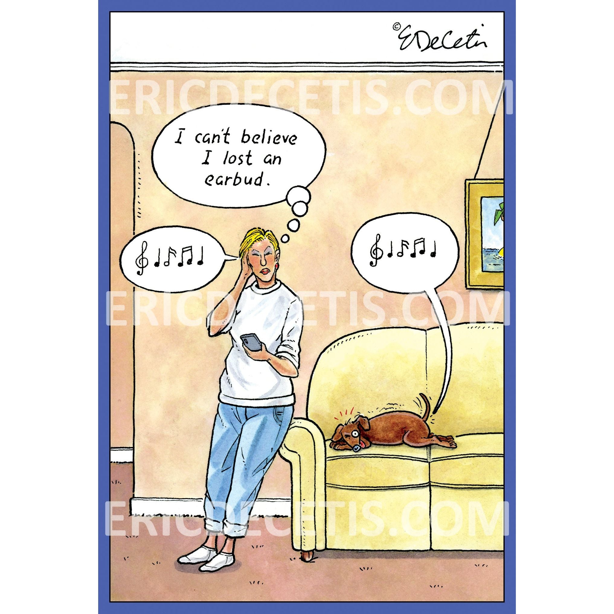 Earbuds Birthday Card Eric Decetis 30454 - Cardmore